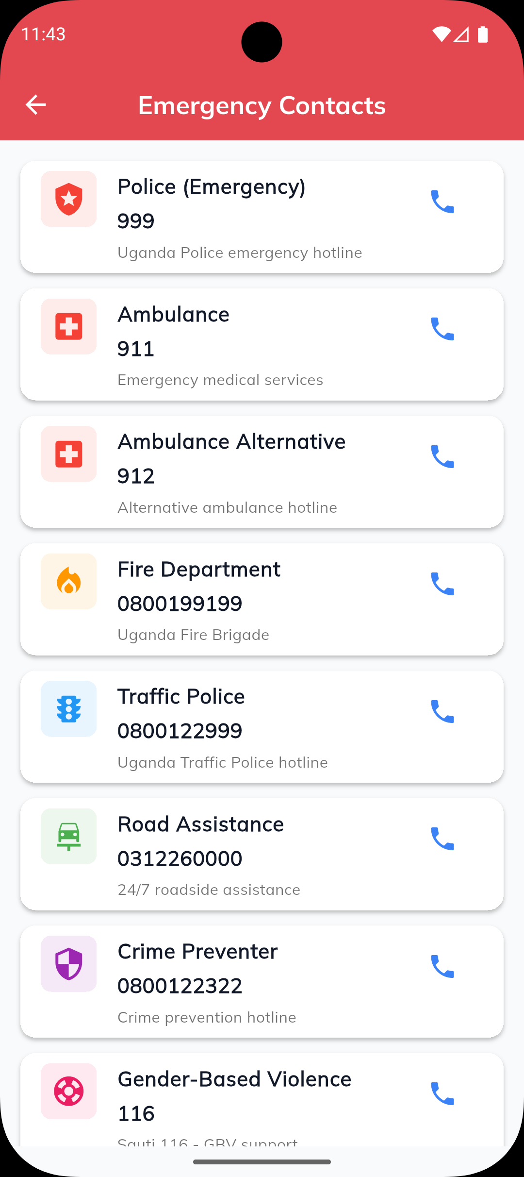 Emergency Contacts