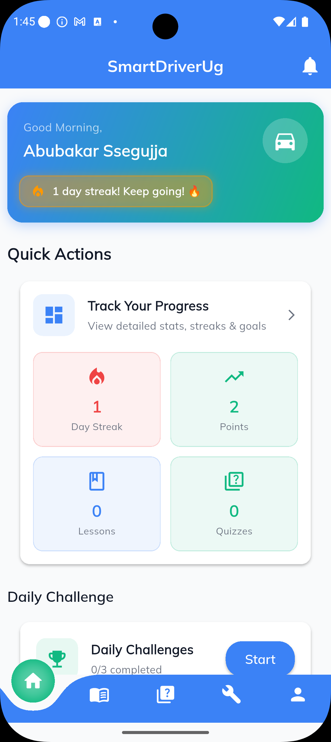 Home Dashboard