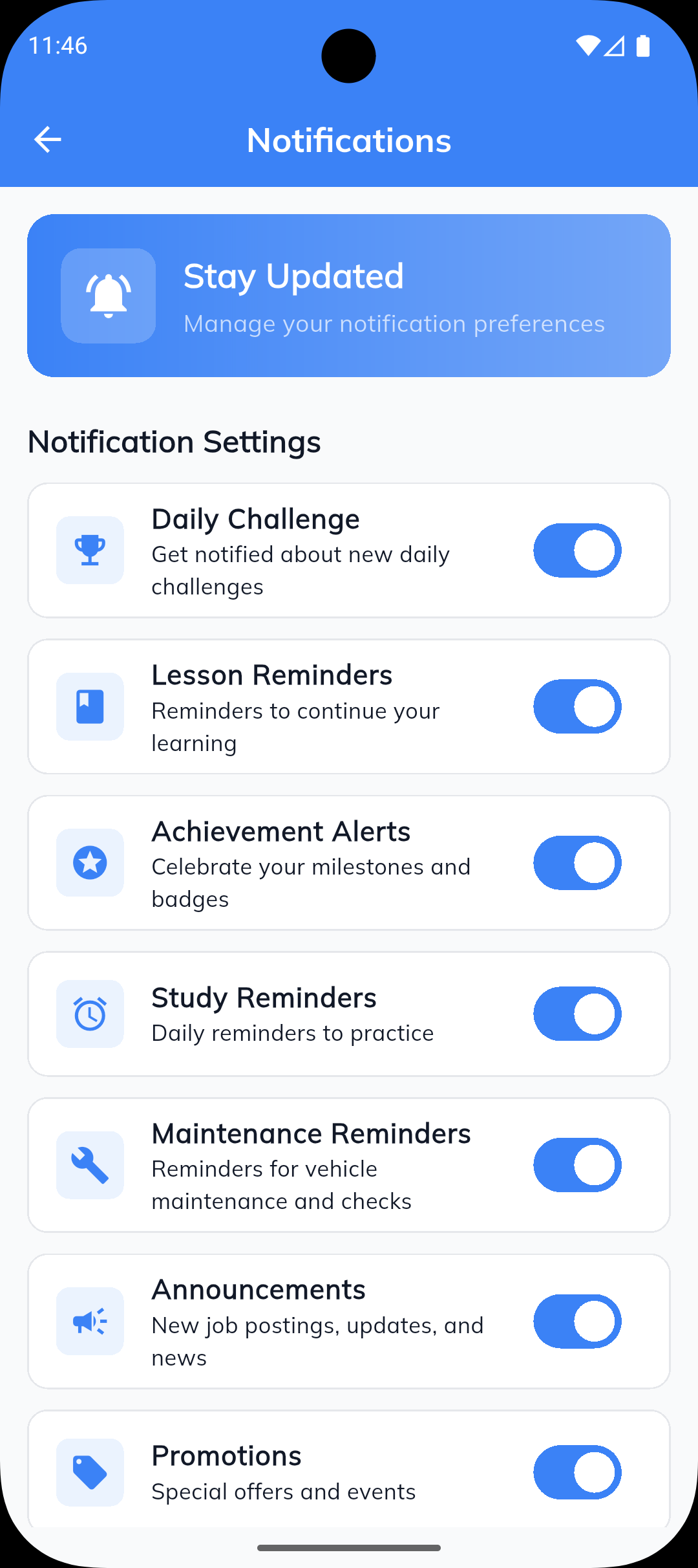 Notification Settings