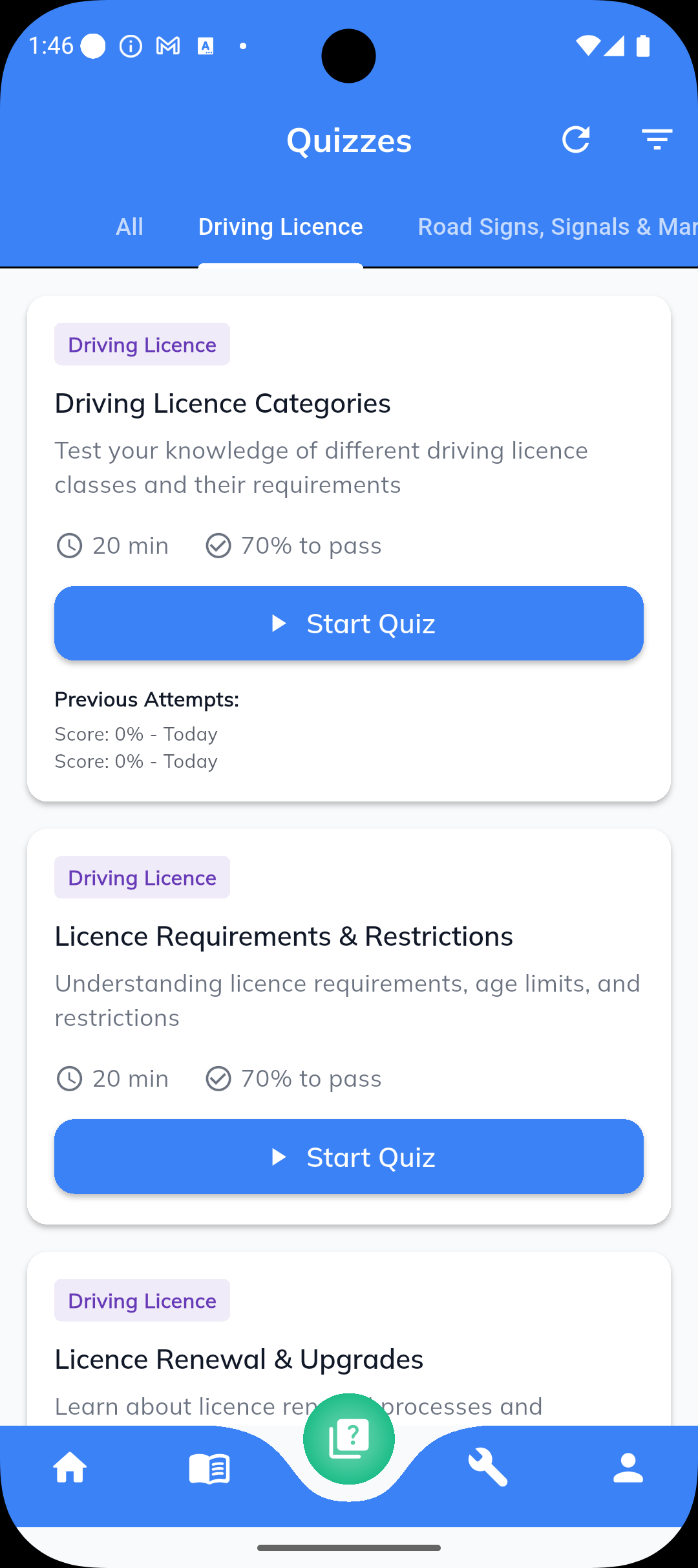 Quiz Categories
