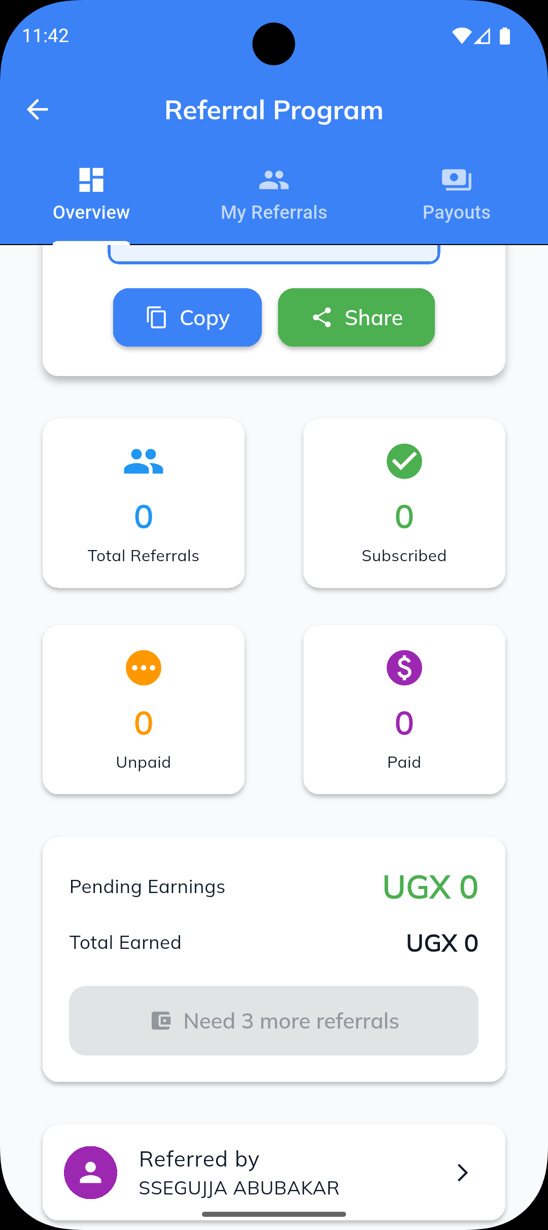 Referral Program